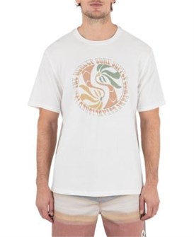 Hurley Мужская футболка Yin Yang Palms: 100% хлопок, регулярный крой, короткий рукав, принт 11239825