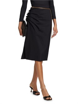 Прозрачная юбка-миди Efeso с драпировкой и боковым разрезом от Chiara Boni La Petite Robe, Италия 11225805