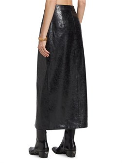 Макси-юбка из мягкой искусственной кожи Lamarque Yvette с передним разрезом и поясом 11225583