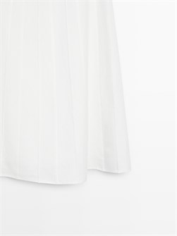 Юбка-миди Massimo Dutti с застежкой на молнии и декоративными швами 11202018