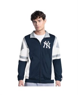 Легкая трикотажная молодёжная куртка-пуховик New York Yankees Contender с полной молнией от Starter 11225886