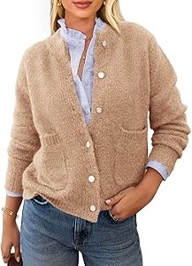 Женский вязаный кардиган PRETTYGARDEN: длинный, открытый фасон, на пуговицах, 72% полиэстер 11241538