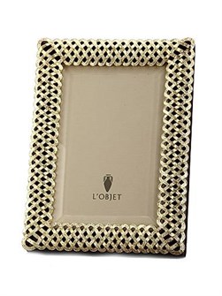 L',Objet Фоторамка с плетеным дизайном в золотистом цвете для фото 10х15 см, 13х18 см и 20х25 см 11019243