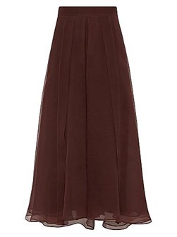 Brunello Cucinelli Crispy Silk Paneled Circle Skirt 11167991