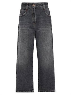 Квадратные джинсы Brunello Cucinelli с монолами, 100% хлопок, сделаны в Италии 11167854