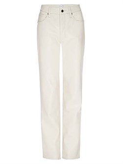 Брюки с прямыми штанинами Better Than Leather от Good American с пятью карманами и молнией 11164470