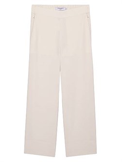 M.M.LaFleur Высокие и удобные широкие брюки Elena Culotte из ткани Everyday Crepe с контрастной отстрочкой 11167693