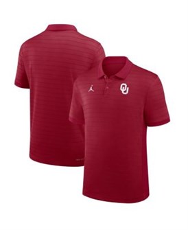 Мужская футболка Oklahoma Sooners 2025 с коротким рукавом и полосками Victory Stripe, с технологией Dri-FIT от бренда Jordan 11223257