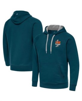Мужское худи Midnight Green с победным дизайном в честь чемпионов Super Bowl LIX от Antigua, лонгслив 11222950