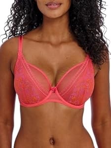 Бюстгальтер Freya Sydnie с поддержкой, высоким апексом, плунжем, кружевной отделкой и регулируемыми лямками 11240526