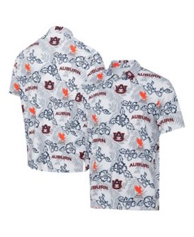 Белое мужское поло Auburn Tigers от Reyn Spooner с защитой от солнца и стретчевой тканью 11221946