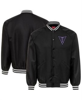 Сатиновая куртка-бомбер с полной застёжкой и длинным рукавом из коллекции Sportiqe Rock Roll Ringo для мужчин и женщин 11222308