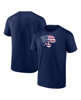 Мужская футболка с коротким рукавом Navy Jacksonville Jaguars Americana из 100% хлопка, Logo Athletic 11223085