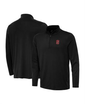 Antigua Антигуа мужской лонгслив Stanford Cardinal с чёрной четвертью молнии 11238503