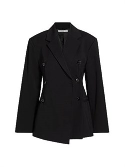 Двубортный блейзер Co с V-образным вырезом, длинными рукавами и карманами, 98% вискозы 11169210