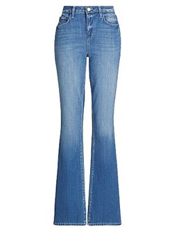 L',Agence Джинсы Selma High-Rise из эластичного денима с крой baby bootcut и классическим дизайном карманов 11166393