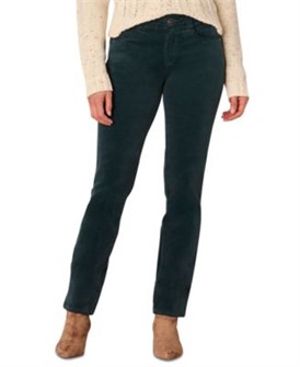 Женские джинсы Democracy с посадкой на талии и прямыми штанинами, 98% хлопок, для миниатюрного роста до 162 см 11228373