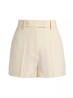 Классические шорты Helmut Lang с прессованными складками и слегка расклешённым силуэтом 10042604