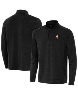 Мужской лонгслив с контрастной 1/4 молнией Clemson Tigers от Antigua из 93% полиэстера и 7% спандекса 11224138