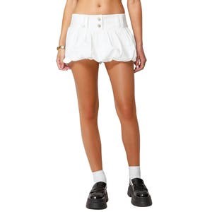 Edikted Мини-юбка для молодежи Emersyn с объемным пузырчатым подолом, 95% хлопок, 5% спандекс 10048287