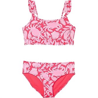 Детское бикини Lilly Pulitzer Kids Chrissy UPF 50+ с рюшами и принтом, подходит для всех возрастов 11178342