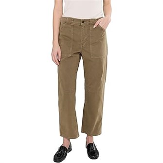 Штаны Madewell Non Denim Utility Barrel Leg с высокой посадкой, 98% хлопок, 2% эластан 11227265