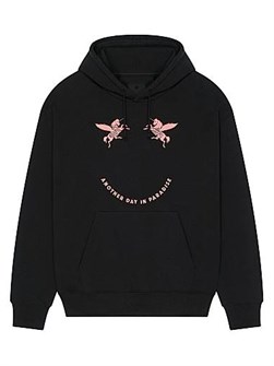 Флисовый худи Givenchy с длинными рукавами и вышивкой единорога, производство в Португалии 11166271