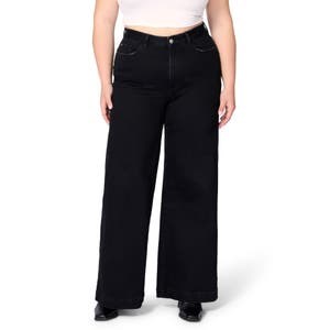 Джинсы Warp+Weft с высокой талией, свободного кроя, из мягкого денима, 98% хлопок, размер 33 , 10048685