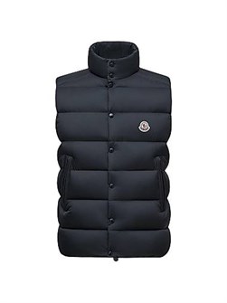 Пуховик Tibb от Moncler с наполнителем из 90% пуха и 10% пера, с застежкой-молнией и карманами на молнии 11168040