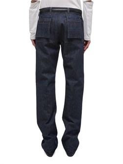 Джинсы Helmut Lang Utility с прямым силуэтом и двойными накладными карманами 11170503