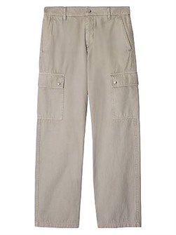 Хлопковые карго-брюки прямого кроя средней посадки Burberry, 100% хлопок 11025389