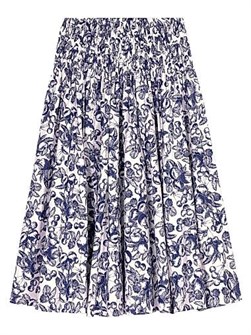 Макси-юбка с фруктовым принтом от Maje, с эластичным поясом и свободным кроем, 100% хлопок 11167827