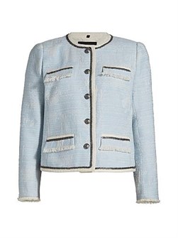 Kobi Halperin Lark Collarless Tweed Jacket 11028416
