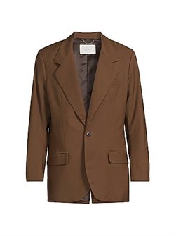 Пиджак из шерсти Backseat Bingo от Second/Layer: лацканы, боковые карманы и пуговица, 100% шерсть 11025791