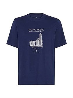 Хлопковая футболка с круглым вырезом и боковыми разрезами Brunello Cucinelli, итальянского производства 11028466