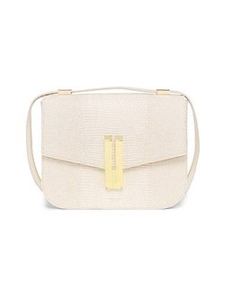 Demellier Сумка из натуральной кожи с тиснением, регулируемым ремешком и размерами 23 x 18 x 7 см 11029503