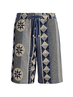 Шорты из хлопкового жаккарда с терри-эффектом LOEWE x Paula',s Ibiza, 80,8% хлопок 11166865