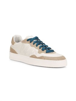 Кожаные кроссовки P448 Bali с перфорацией, замшевыми вставками и платформенной подошвой высотой 3 см 11232187