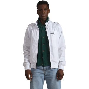 Классическая куртка-рейсер Members Only с водоотталкивающим покрытием и узким кроем, идеальна для любого сезона 10049552