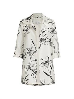 Жакет с цветочным принтом, широким воротником и рукавом 3/4 от Caroline Rose - Garden Glamour Party 10043017