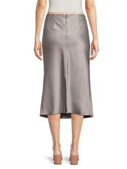 Сатиновая миди-юбка A-Line от Alice + Olivia с элегантным силуэтом и скрытой застежкой 11225747