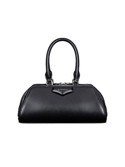 Givenchy Мини-сумка Antigona Cube East-West из натуральной кожи с ремешком и металлическими элементами 11167673