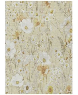 Addison Стильный коврик Chantille ACN1505 для дома 53x76 см с цветочным принтом, современный стиль, 100% полиэстер 11226701