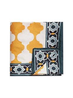 La Double J Итальянская скатерть из 100% льна с принтом Cortile Lilac, прямоугольная (180 см x 280 см) 11015828