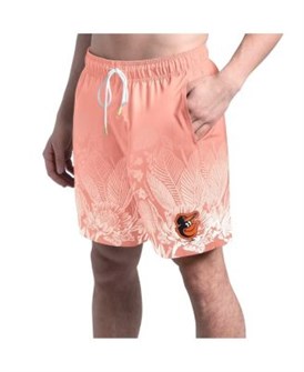 Margaritaville Мужские коралловые плавательные шорты Baltimore Orioles Lagoon Fiesta с эластичной тканью и защитой UPF 30+ 11224898