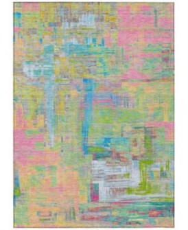 Addison Стильный ультратонкий моющийся коврик с абстрактным узором 5',х7',6 , (152х229 см), защищенный от УФ-лучей 11225536