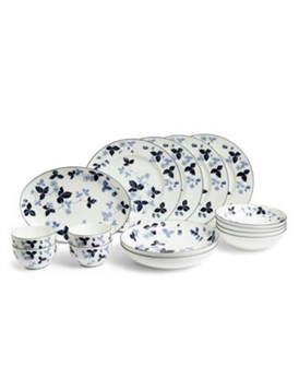 Wedgwood Набор посуды Wild Strawberry на 15 предметов, на 4 персоны, глубокого синего цвета 11176766