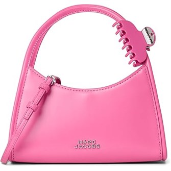 Marc Jacobs Сумка через плечо из натуральной кожи с зажимом, регулируемым ремнём и двумя внутренними карманами 11227377