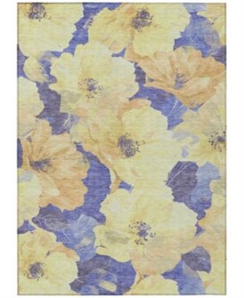 Addison Ультратонкий цветочный коврик Chantille 50х76 см для дома и улицы, 100% полиэстер 11226736