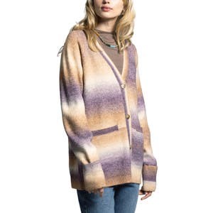 Weekend Los Angeles Кардиган Niko с омбре, V-образным вырезом, длинными рукавами и карманами 10047662